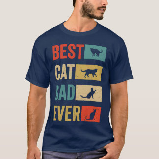 T-shirt Meilleur Chat Papa Jamais Amoureux de les chats Ch