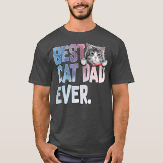 T-shirt Meilleur Chat Papa Jamais Amoureux de les chats Dr