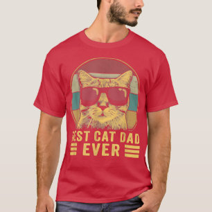T-shirt Meilleur Chat Papa Jamais Bump Fit Fête des pères