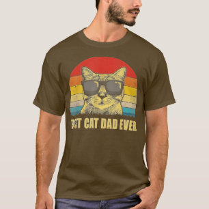 T-shirt Meilleur Chat Papa Jamais Bump Fit Fête des pères 