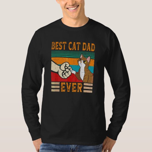 T-shirt Meilleur Chat Papa Jamais Chat Papa 4 (Devant)