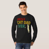 T-shirt Meilleur Chat Papa Jamais Chat Papa Fête du Père (Devant entier)