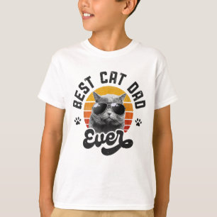 T-shirt Meilleur Chat Papa Jamais Drôle Papa Fête des père