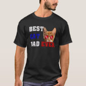 T-shirt Meilleur Chat Papa Jamais Drôle Style Mon Chat 1 (Devant)