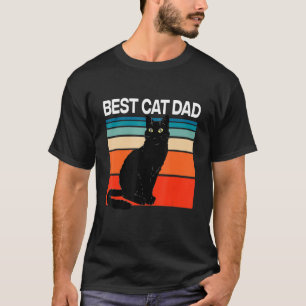 T-shirt Meilleur Chat Papa Jamais Hommes Chat Présent Pour