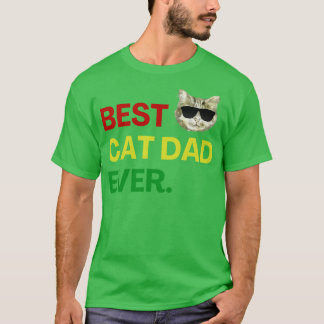 T-shirt Meilleur Chat Papa Jamais Propriétaire Amoureux de