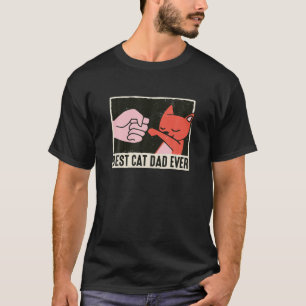 T-shirt Meilleur Chat Papa Jamais Retro Vêtements désistés