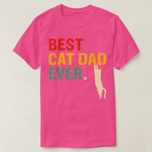 T-shirt Meilleur Chat Papa Jamais T Drôle Chat Papa Père J (Design devant)