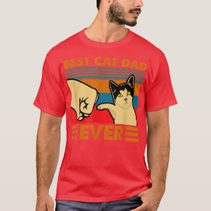 T-shirt Meilleur Chat Papa Jamais Vintage Hommes Sauter Fi
