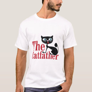T-shirt Meilleur Chat Papa, Le Parrain, Fête des pères Drô
