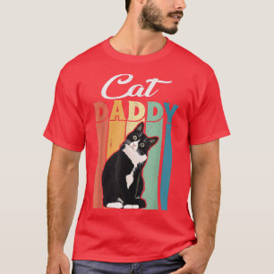 T-shirt Meilleur Chat Papa Papa Papa Papa Jamais Amoureux