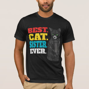 T-shirt Meilleur Chat Soeur Jamais Mignonne Kitty Chat Lov