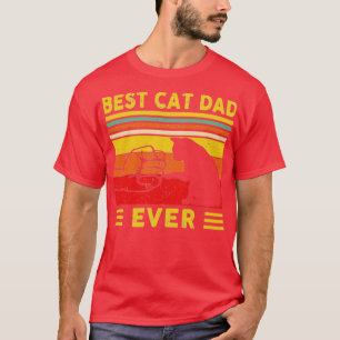 T-shirt meilleur chat végétalien papa 1