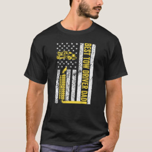 T-shirt Meilleur Chauffeur De Camion Papa Jamais Américain