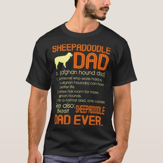 T-shirt Meilleur Cheepadoodle Papa Jamais Pères Fête des p (Devant)