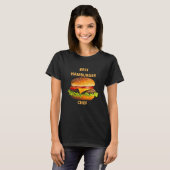 T-shirt Meilleur chef de hamburger (Devant entier)