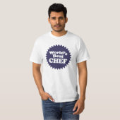 T-shirt Meilleur Chef du monde (Devant entier)