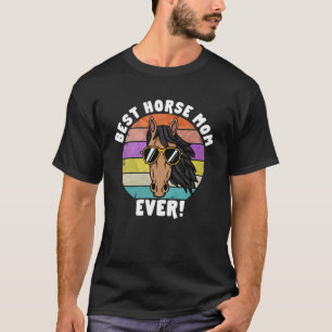 T-shirt Meilleur cheval Maman Ever cavalier