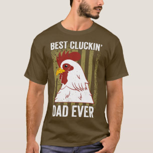 T-shirt Meilleur Chicken Papa Funny Chicken Farmer Poulet 