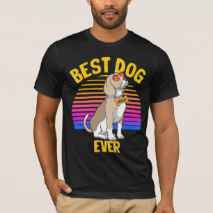 T-shirt Meilleur chien Beagle jamais rétro