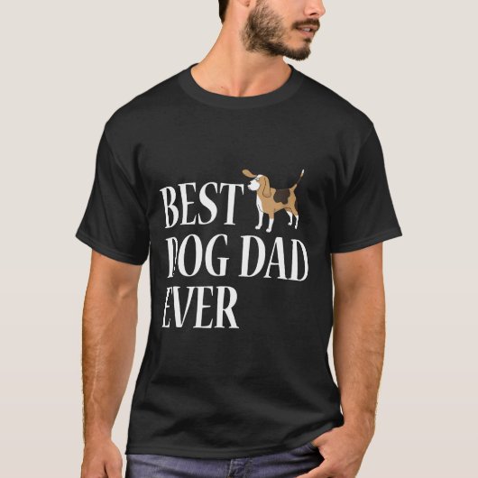 T-shirt Meilleur Chien Beagle Papa Jamais T (Devant)