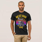 T-shirt Meilleur Chien-chien français jamais rétro (Devant entier)