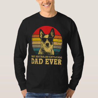T-shirt Meilleur chien de bétail australien papa jamais ch