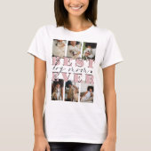 T-shirt Meilleur chien jamais | 6 Collage photo (Devant)