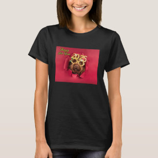 T-shirt Meilleur Chien Jamais Empreintes de pattes Personn