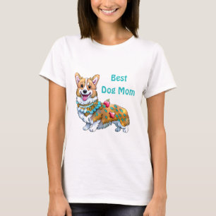 T-shirt Meilleur Chien Maman Corgi pour l'humeur positive