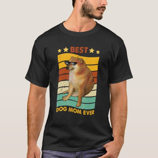 T-shirt Meilleur Chien Maman Jour Citer Chien Maman Costum (Devant)