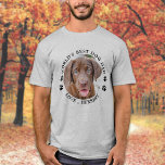 T-shirt Meilleur Chien Papa Chien Puppy Personnalisé Photo<br><div class="desc">Meilleur Chien Papa... Surprenez votre chien préféré papa cette Fête des pères avec ce super mignon T-shirt photo de animal de compagnie personnalisé. Customisez ce t-shirt de papa chien avec la photo préférée de votre chien, et le nom. Cette chemise de papa chien est un must pour les amoureux de...</div>