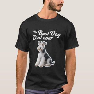 T-shirt Meilleur Chien Papa Ever - Fil Fox Terrier