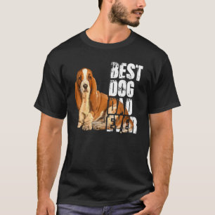 T-shirt Meilleur Chien Papa Jamais Basset Hound Chien