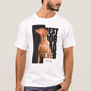 T-shirt Meilleur Chien Papa jamais Citer avec Photo et Nom
