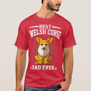 T-shirt Meilleur Chien Papa Jamais Drôle Pembroke Corgi Pa
