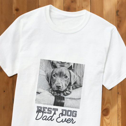 T-shirt Meilleur Chien Papa Jamais Moderne Personnalisé An