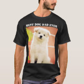 T-shirt Meilleur Chien Papa Jamais Photo Animaux Fun Chien (Devant)