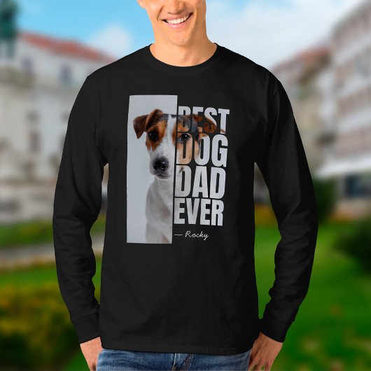 T-shirt Meilleur Chien Papa Jamais Photo personnalisée ori