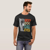 T-shirt Meilleur Chien Papa Jamais Pitbull Fête des pères  (Devant entier)