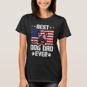 T-shirt Meilleur Chien Papa Jour Français Bulldog American