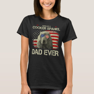 T-shirt Meilleur Cocker Espagnol Papa Jamais US Amoureux d