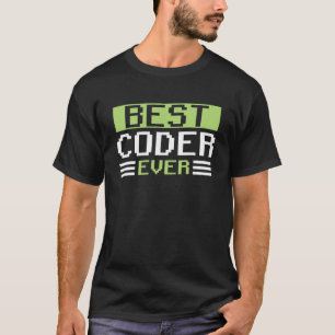 T-shirt Meilleur Coder jamais programmeur Coding Code Sayi