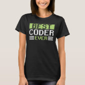 T-shirt Meilleur Coder jamais programmeur Coding Code Sayi (Devant)