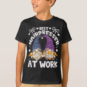 T-shirt Meilleur Coiffeur Gnomes Pour Maman Avec Barbier D
