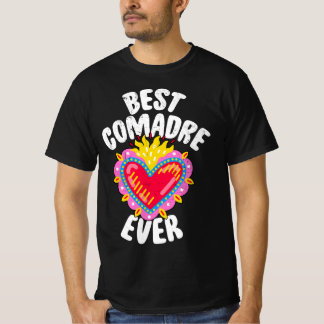 T-shirt Meilleur Comadre Jamais Coeur Milagritos - Coeur M