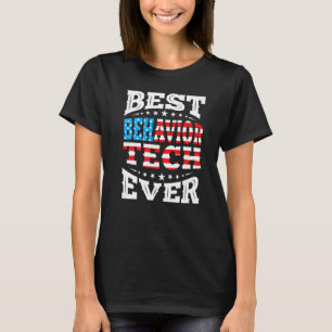 T-shirt Meilleur Comportement Technicien Tech jamais Usa F