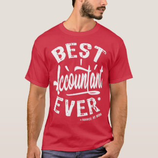 T-shirt Meilleur comptable depuis 20 ans