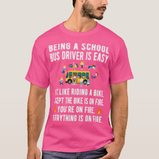 T-shirt Meilleur conducteur d'autobus scolaire Cadeaux d'a