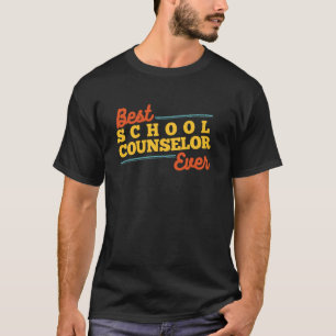 T-shirt Meilleur Conseiller Scolaire Jamais Guidance Psych